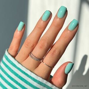 Extra Soft Teal Press On Nails